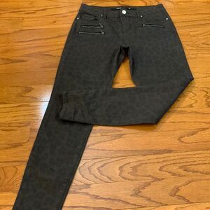 Harper size 28 animal print denim jeans.